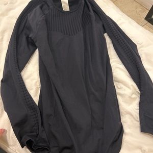 Fabletics long sleeve black workout shirt